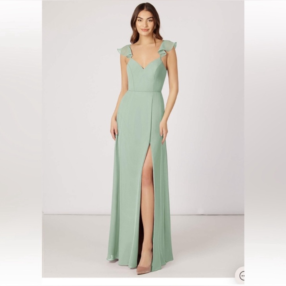 Azazie Agave Bridesmaids Dress Size A2 Small